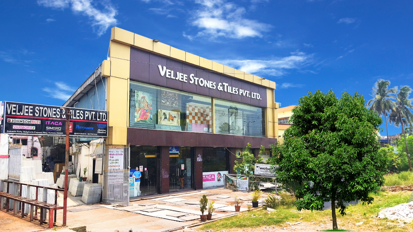 Veljee Stones and Tiles showroom in Belgharia Kolkata
