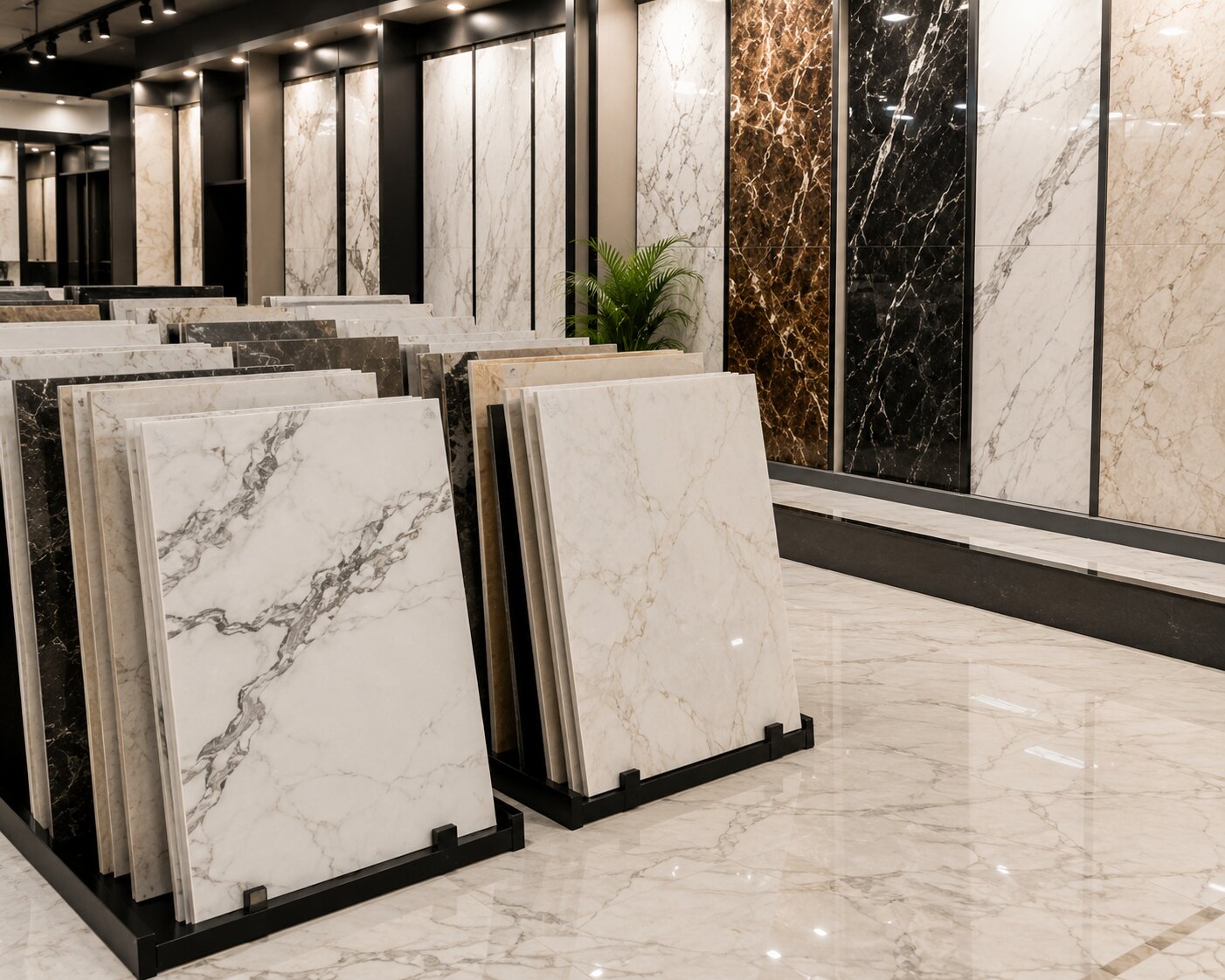 Marble collection at Nager Bazar showroom