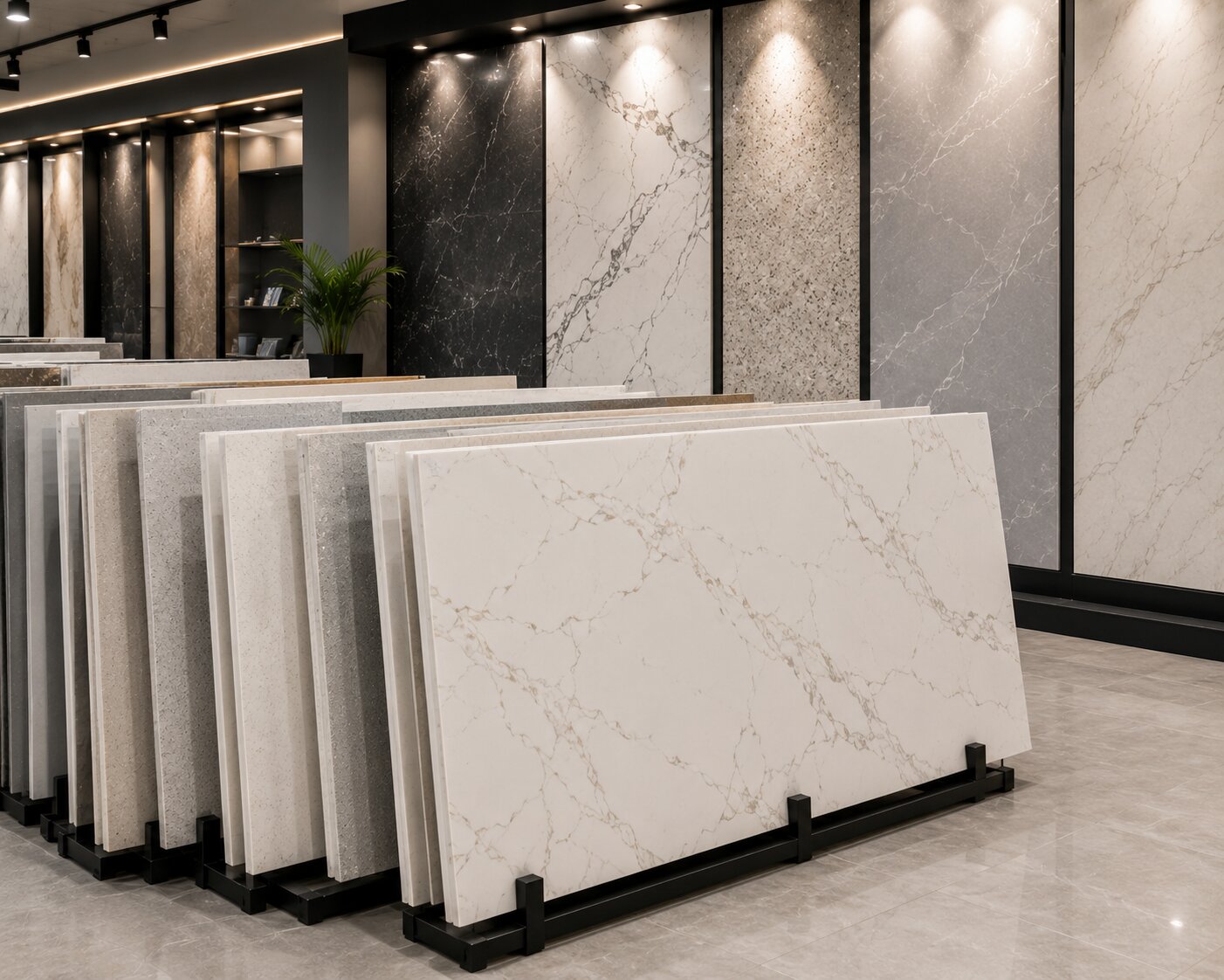 Quartz stone slab collection